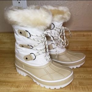 Dream Paris Water Resistant Snow Boots Faux Fur Size 7